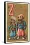 Z, Zouave and Friend Walking-null-Framed Stretched Canvas