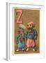 Z, Zouave and Friend Walking-null-Framed Art Print