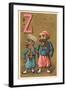 Z, Zouave and Friend Walking-null-Framed Art Print