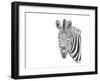 Z22 Zebra-Let Your Art Soar-Framed Giclee Print