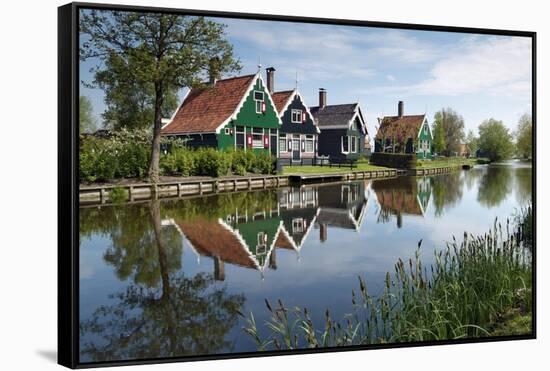 Zaanse Schans, Zaandam Near Amsterdam, Holland, the Netherlands-Gary Cook-Framed Stretched Canvas