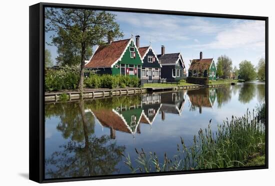 Zaanse Schans, Zaandam Near Amsterdam, Holland, the Netherlands-Gary Cook-Framed Stretched Canvas