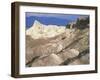 Zabriskie Point after Sunrise, Death Valley Badlands Landscape, California, USA-David Kjaer-Framed Photographic Print