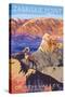 Zabriskie Point - Death Valley National Park-Lantern Press-Stretched Canvas