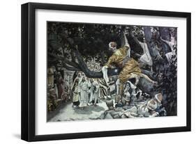 Zacchaeus in the Sycamore Tree-James Tissot-Framed Giclee Print