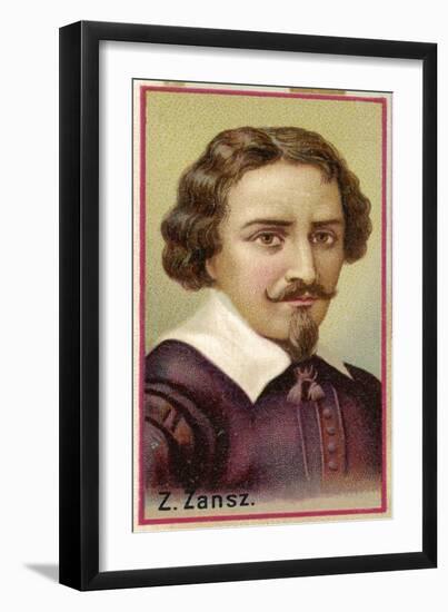 Zacharias Janssen or Jansen or Zansz Dutch Spectacle Maker Who Invented the Compound Microscope-null-Framed Art Print