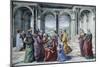 Zacharias Writes Down the Name of His Son-Domenico Ghirlandaio-Mounted Giclee Print