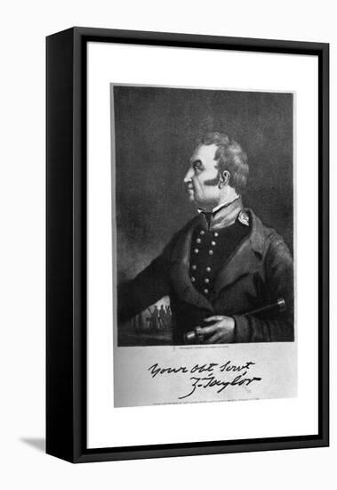 Zachary Taylor, American Military Leader and Politician, C1846-Captain Eaton-Framed Stretched Canvas