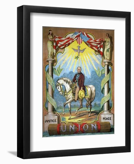 Zachary Taylor Campaign Poster-Science Source-Framed Premium Giclee Print