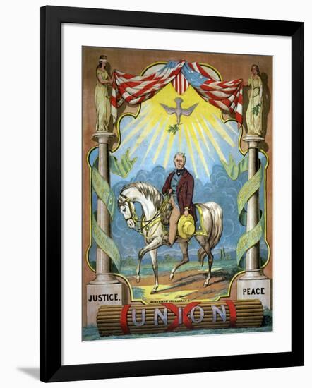 Zachary Taylor Campaign Poster-Science Source-Framed Giclee Print