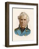 Zachary Taylor Known as "Old Rough-And-Ready" American Soldier 12th Us President-null-Framed Photographic Print