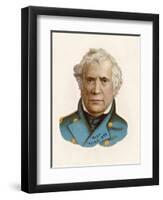 Zachary Taylor Known as "Old Rough-And-Ready" American Soldier 12th Us President-null-Framed Photographic Print