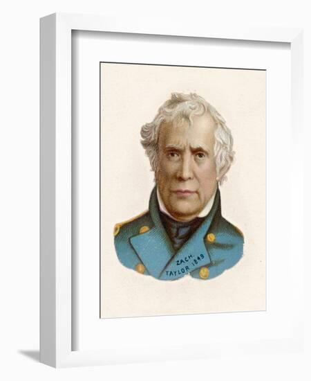 Zachary Taylor Known as "Old Rough-And-Ready" American Soldier 12th Us President-null-Framed Photographic Print