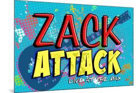 Zack Attack TV Music-null-Mounted Art Print