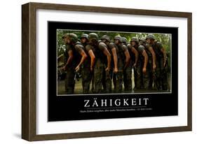 Zähigkeit: Motivationsposter Mit Inspirierendem Zitat-null-Framed Photographic Print