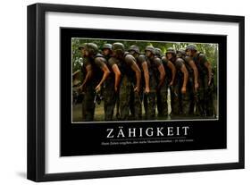 Zähigkeit: Motivationsposter Mit Inspirierendem Zitat-null-Framed Photographic Print