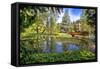 Zagreb Botanical Garden City Oasis-xbrchx-Framed Stretched Canvas