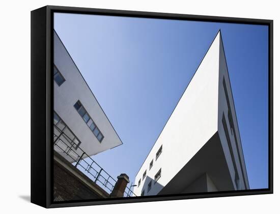Zaha Hadid Designed Apartments, Spittelau, Vienna, Austria, Europe-Jean Brooks-Framed Stretched Canvas