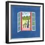 Zaid Through the Window, 1986-Marie Hugo-Framed Giclee Print