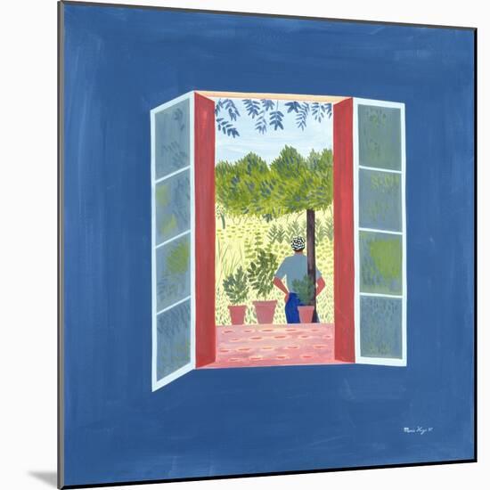 Zaid Through the Window, 1986-Marie Hugo-Mounted Giclee Print