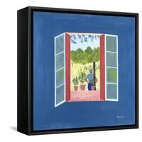 Zaid Through the Window, 1986-Marie Hugo-Framed Stretched Canvas