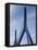 Zakim Bridge, Boston, Massachusetts, USA-Walter Bibikow-Framed Stretched Canvas
