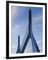 Zakim Bridge, Boston, Massachusetts, USA-Walter Bibikow-Framed Photographic Print