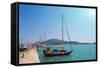 Zakynthos, Greece, Sea Port-Okssi-Framed Stretched Canvas