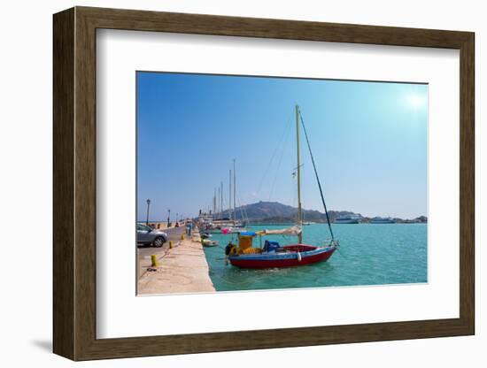 Zakynthos, Greece, Sea Port-Okssi-Framed Photographic Print