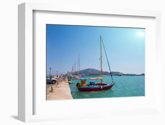 Zakynthos, Greece, Sea Port-Okssi-Framed Photographic Print