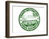 Zakynthos Stamp-radubalint-Framed Art Print