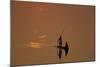 Zambia Fishermen at Sunset on the Luangwa River-null-Mounted Photographic Print