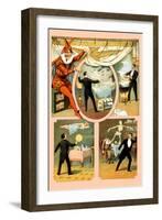 Zan Zig Performing in Four Magic Vignettes-null-Framed Art Print