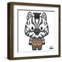 Zane Zebra-Marcus Prime-Framed Art Print