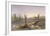 Zanjueelah, the Boatman of the Rapids, from 'The Victoria Falls, Zambesi River', Pub. 1865-Thomas Baines-Framed Giclee Print