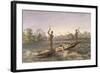 Zanjueelah, the Boatman of the Rapids, from 'The Victoria Falls, Zambesi River', Pub. 1865-Thomas Baines-Framed Giclee Print