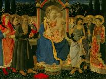 Altarpiece of Saint Jerome: Madonna and Child Enthroned with Saints-Zanobi Di Benedetto Strozzi-Stretched Canvas