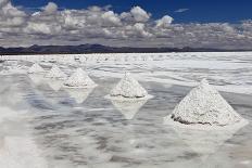 Piles of Salt on the Surface of the Salar De Uyuni Salt Lake, Bolivia-zanskar-Photographic Print