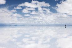 Sheer Cliffs of Mount Roraima - Landscape with Clouds Background-zanskar-Photographic Print