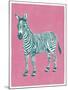 Zany Zebra-Clara Wells-Mounted Giclee Print