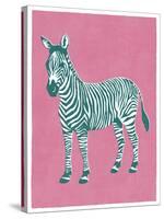 Zany Zebra-Clara Wells-Stretched Canvas