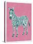 Zany Zebra-Clara Wells-Stretched Canvas