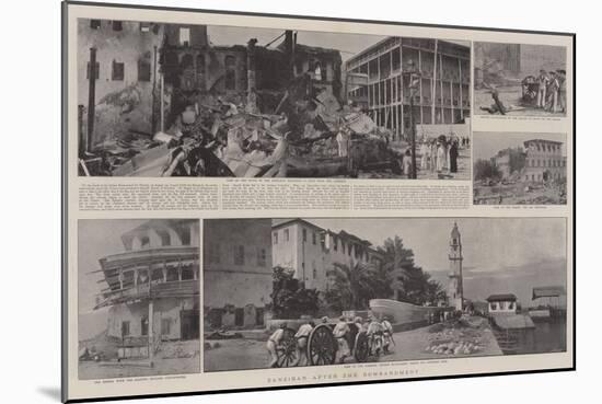 Zanzibar after the Bombardment-null-Mounted Giclee Print