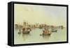 Zanzibar from the Sea-null-Framed Stretched Canvas
