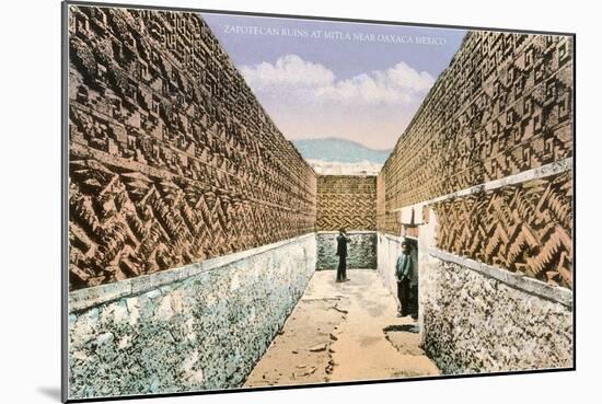 Zapotec-Mixtec Ruins in Mitla, Oaxaca, Mexico-null-Mounted Art Print