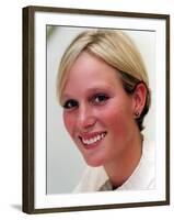 Zara Phillips Promoting the Young Racegoers Club at Cheltenham August 2000-null-Framed Photographic Print