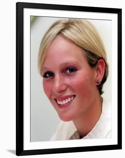 Zara Phillips Promoting the Young Racegoers Club at Cheltenham August 2000-null-Framed Photographic Print