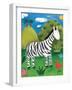 Zara the Zebra-Sophie Harding-Framed Art Print