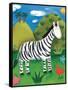 Zara the Zebra-Sophie Harding-Framed Stretched Canvas