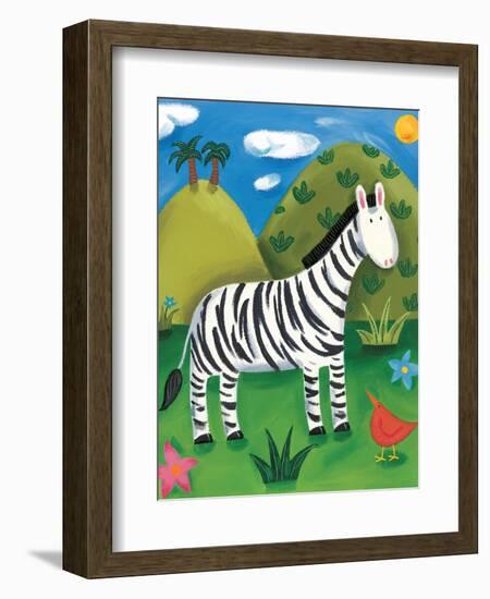 Zara the Zebra-Sophie Harding-Framed Art Print